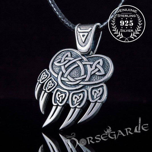 Handcrafted Paw of Veles Pendant - Sterling Silver