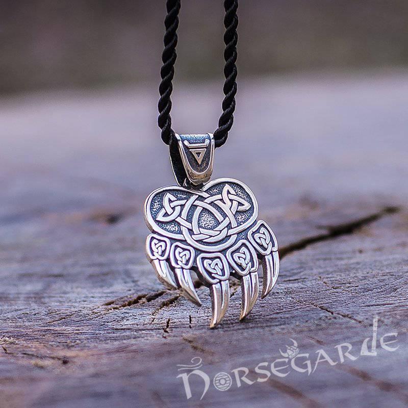 Handcrafted Paw of Veles Pendant - Sterling Silver