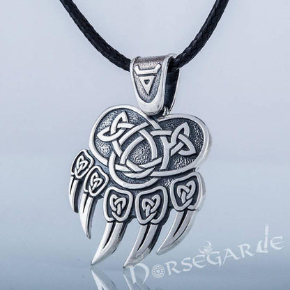 Handcrafted Paw of Veles Pendant - Sterling Silver
