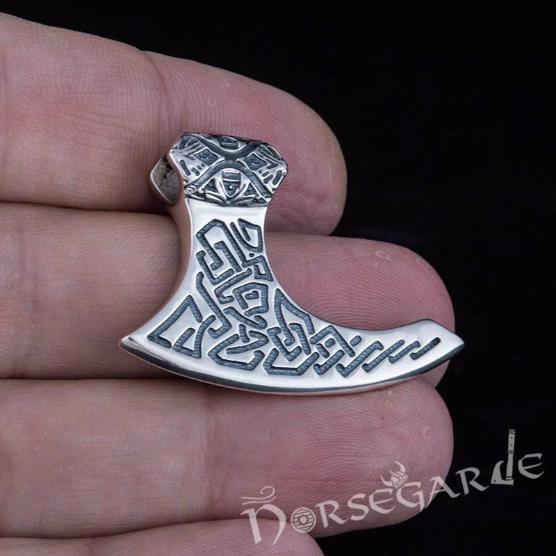 Handcrafted Perun's Axe Pendant - Sterling Silver