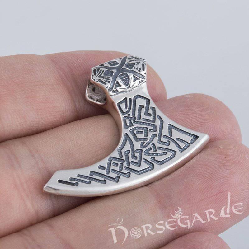 Handcrafted Perun's Axe Pendant - Sterling Silver