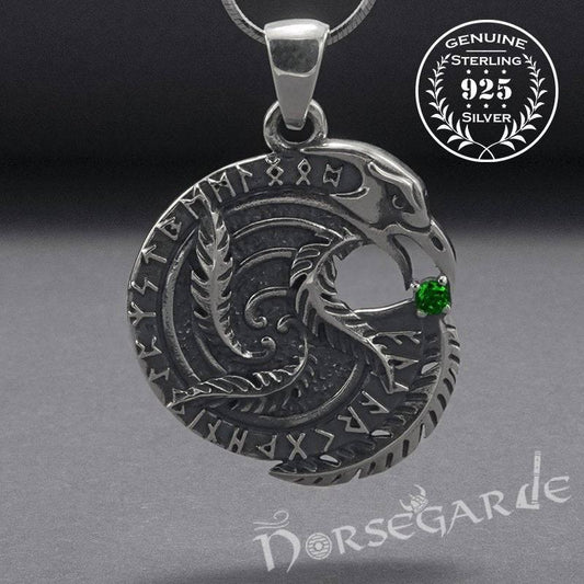 Handcrafted Raven's Wisdom Pendant - Sterling Silver