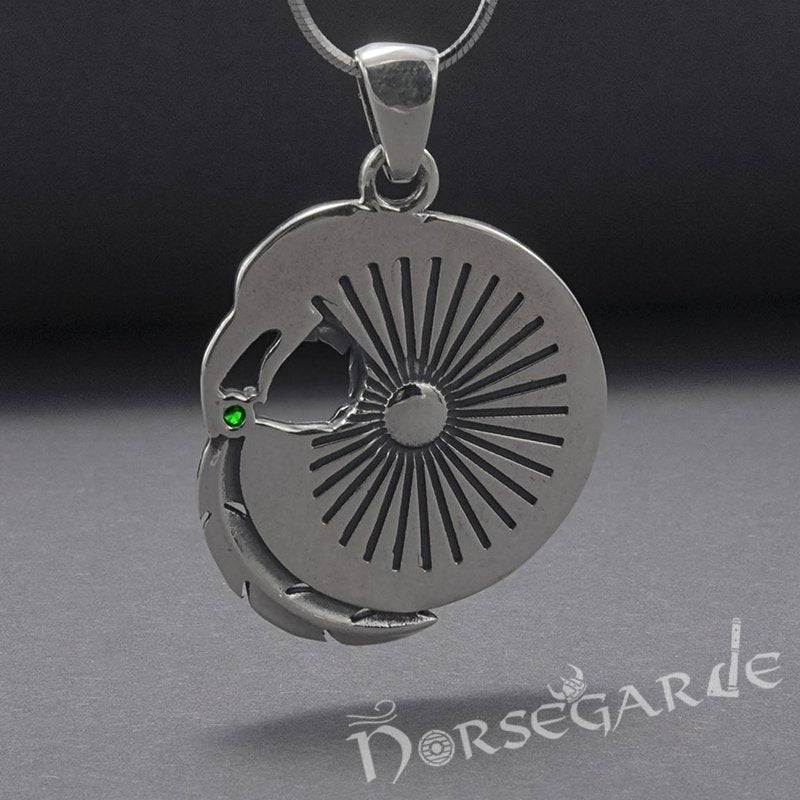 Handcrafted Raven's Wisdom Pendant - Sterling Silver