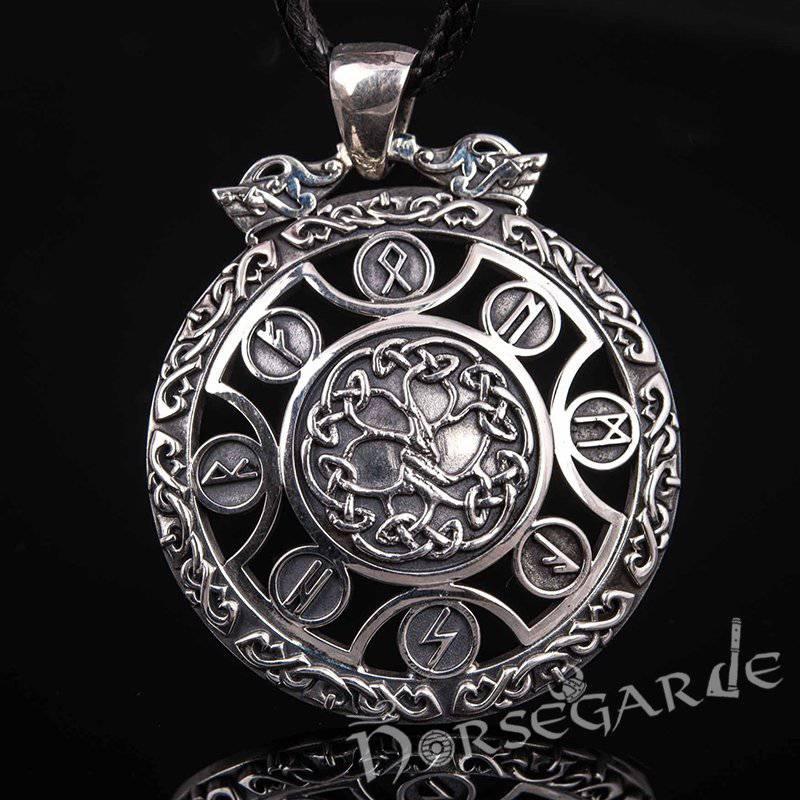 Handcrafted Rune Yggdrasil Amulet - Sterling Silver