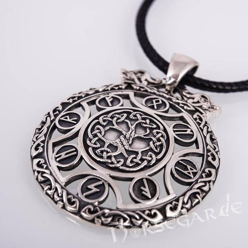 Handcrafted Rune Yggdrasil Amulet - Sterling Silver