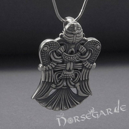 Handcrafted Shapeshifter Loki Amulet - Sterling Silver