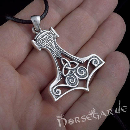 Handcrafted Silhouette Scania Mjölnir - Sterling Silver