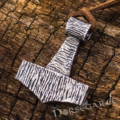 Handcrafted Traditional Style Mjölnir - Sterling Silver