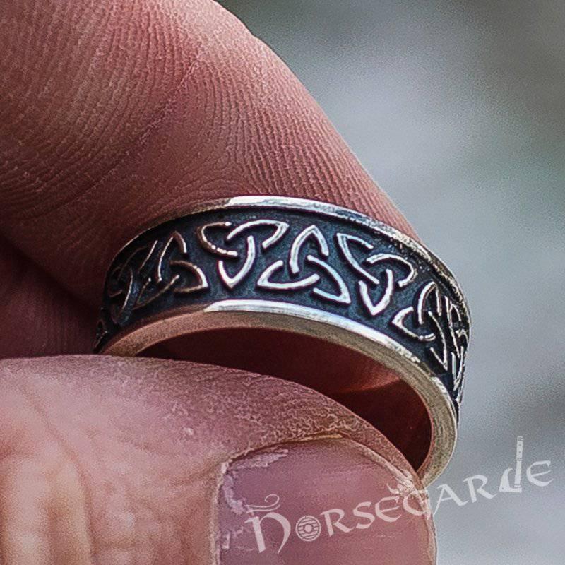 Handcrafted Triquetra Band - Sterling Silver