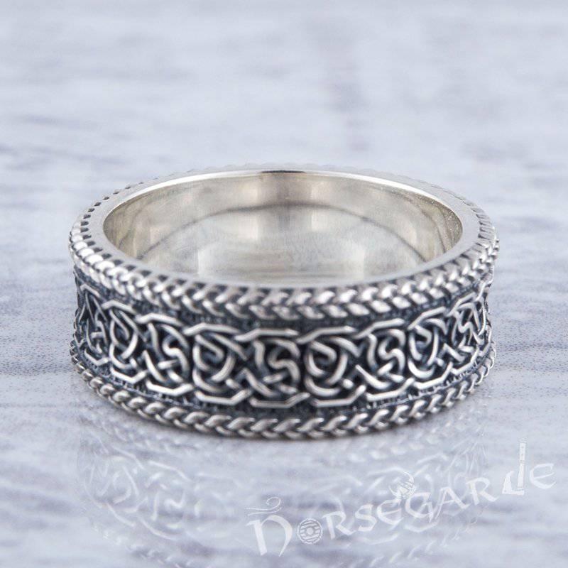 Handcrafted Twisted Knot Band - Sterling Silver