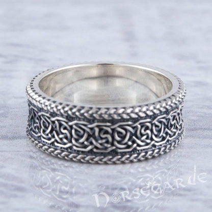 Handcrafted Twisted Knot Band - Sterling Silver