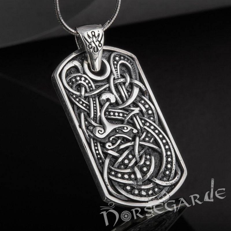 Handcrafted Urnes Ornament Pendant - Sterling Silver