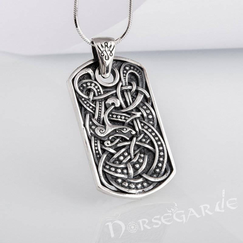Handcrafted Urnes Ornament Pendant - Sterling Silver