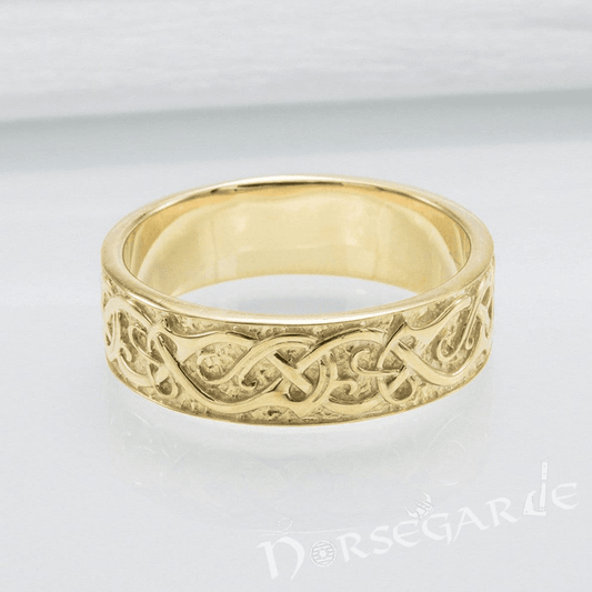 Handcrafted Urnes Ornamental Band - Gold