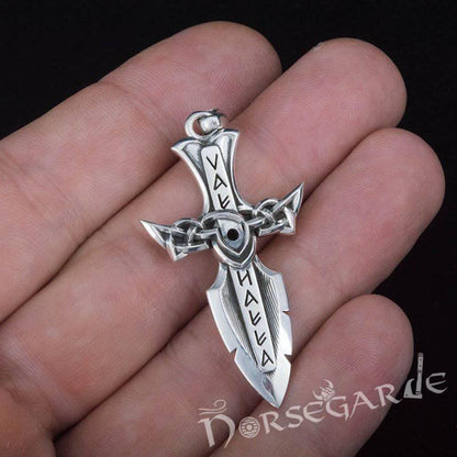 Handcrafted Valhalla Dagger Pendant - Sterling Silver