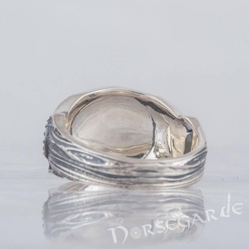 Handcrafted Valknut Druid Signet Ring - Sterling Silver
