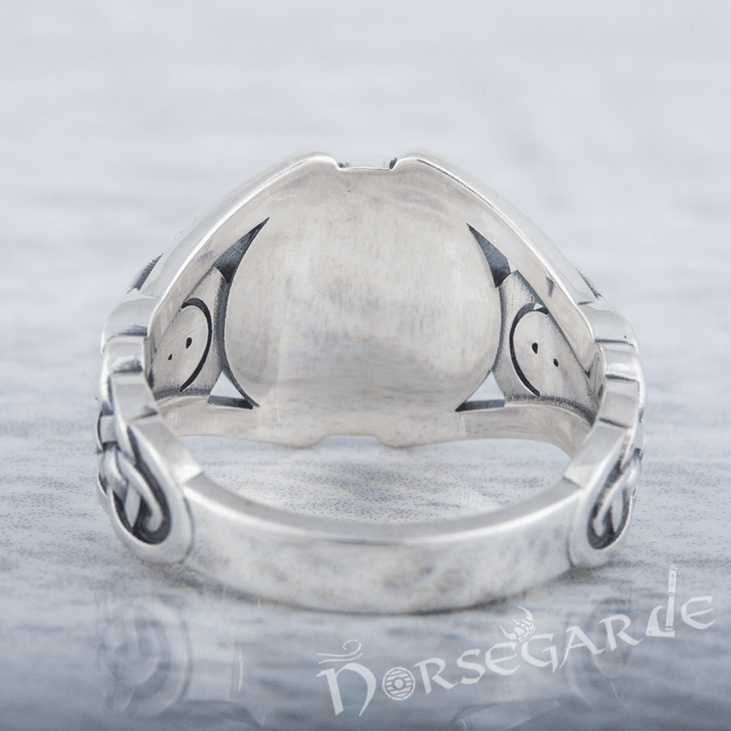 Handcrafted Vegvisir Braid Ornament Ring - Sterling Silver