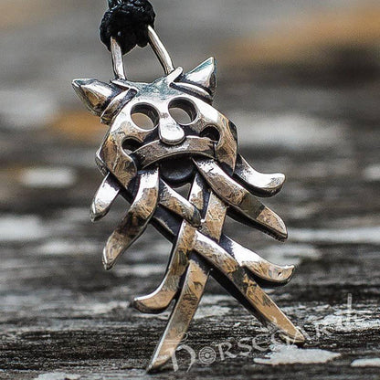 Handcrafted Wolf Totem Pendant - Sterling Silver