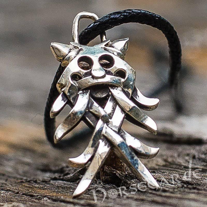 Handcrafted Wolf Totem Pendant - Sterling Silver