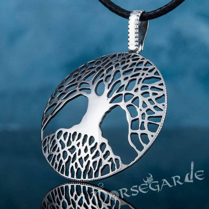 Handcrafted Yggdrasil Light Pendant - Sterling Silver