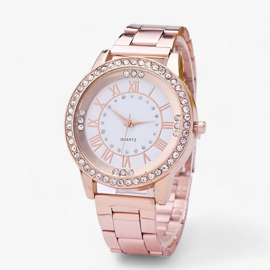 Chic sports watch with diamond dial