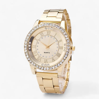 Chic sports watch with diamond dial