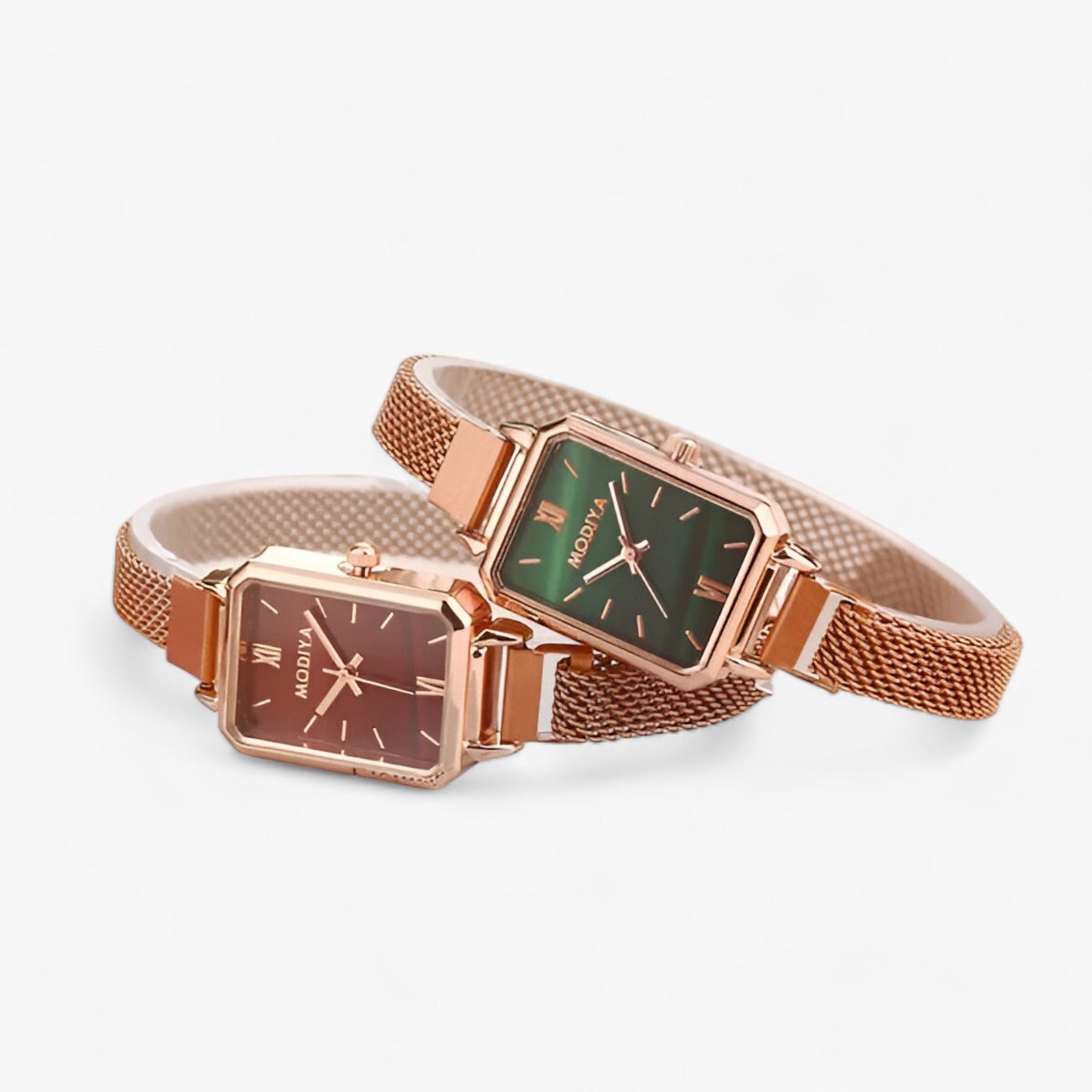 Diora | Elegant square watch with magnetic bracelet