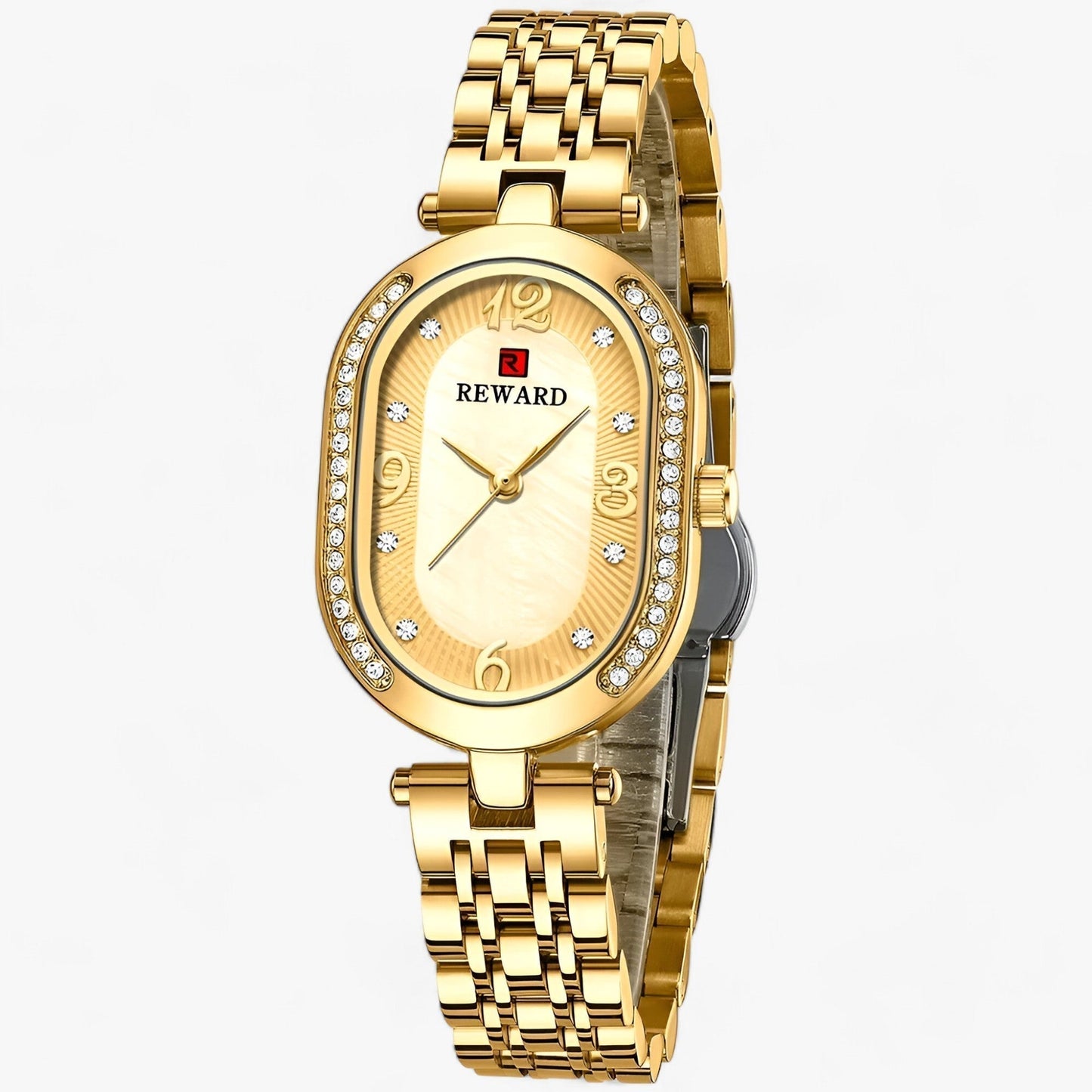 Luxury quartz oval watch