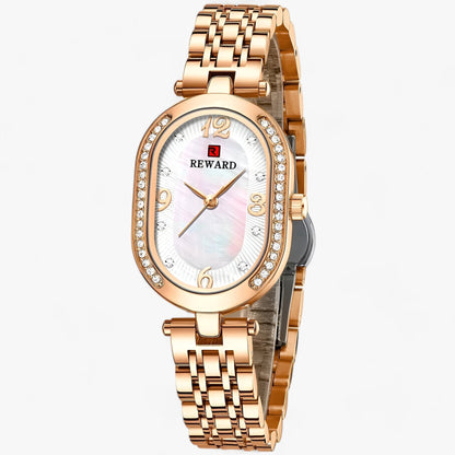 Luxury quartz oval watch
