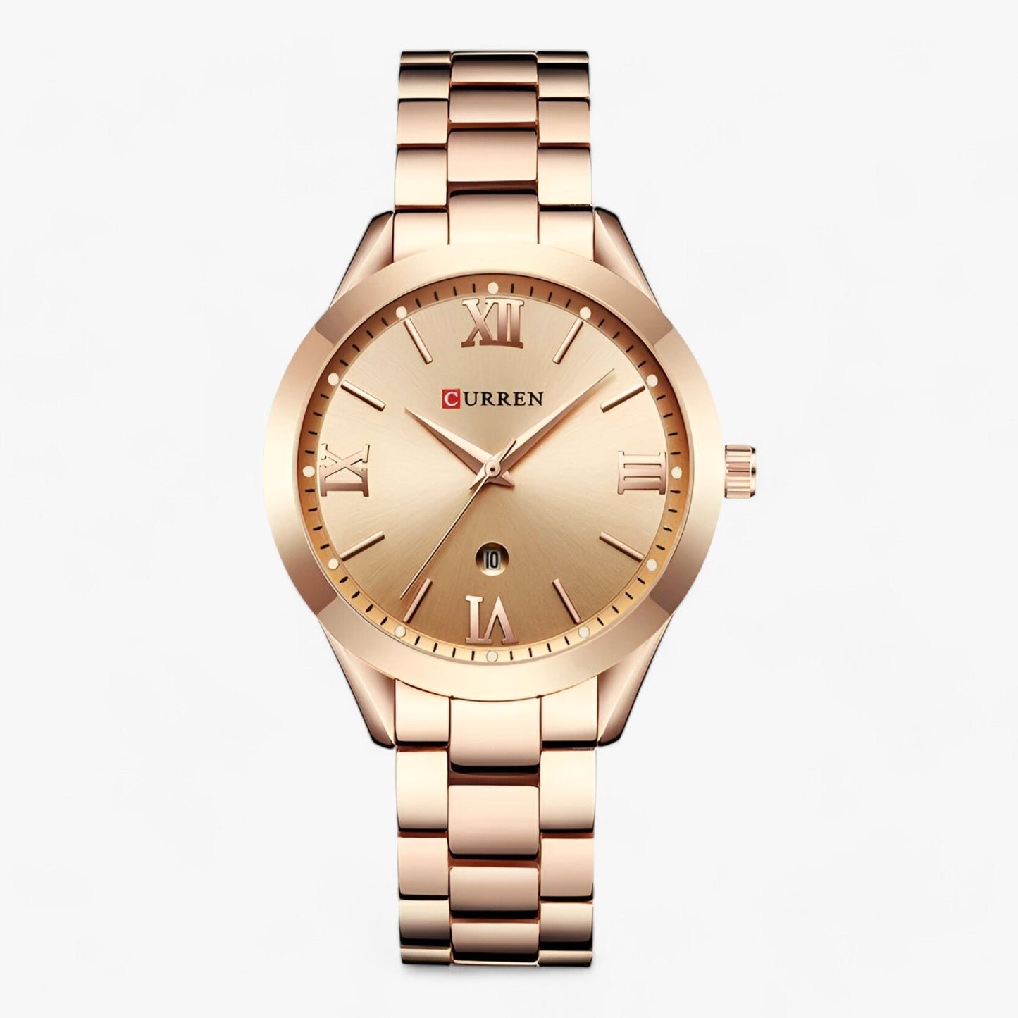 Elegant women's watch in high quality steel - Rose gold