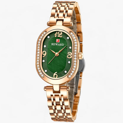 Luxury quartz oval watch
