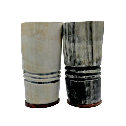 Redwood Base Drinking Horn Cup