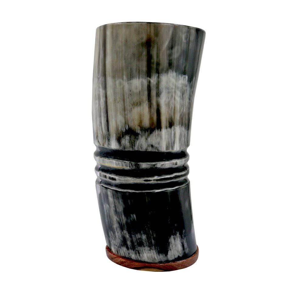 Redwood Base Drinking Horn Cup