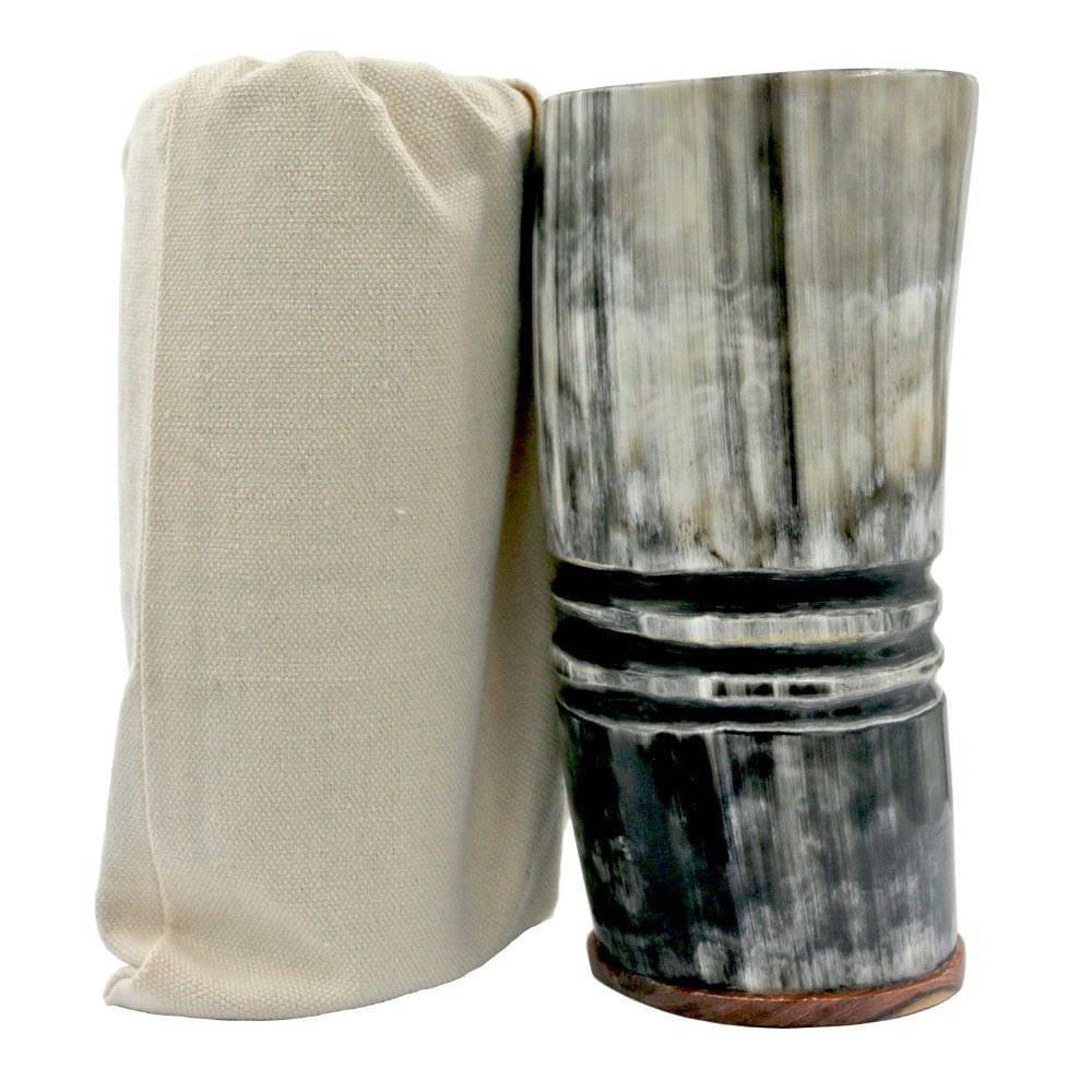 Redwood Base Drinking Horn Cup