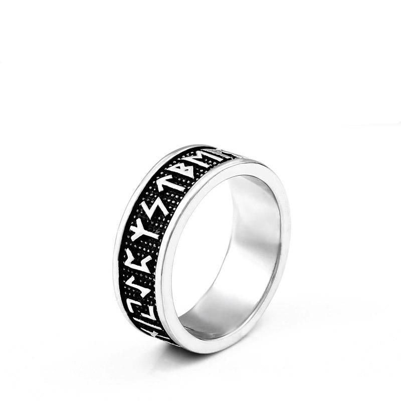 Runic Circle Band - Stainless Steel