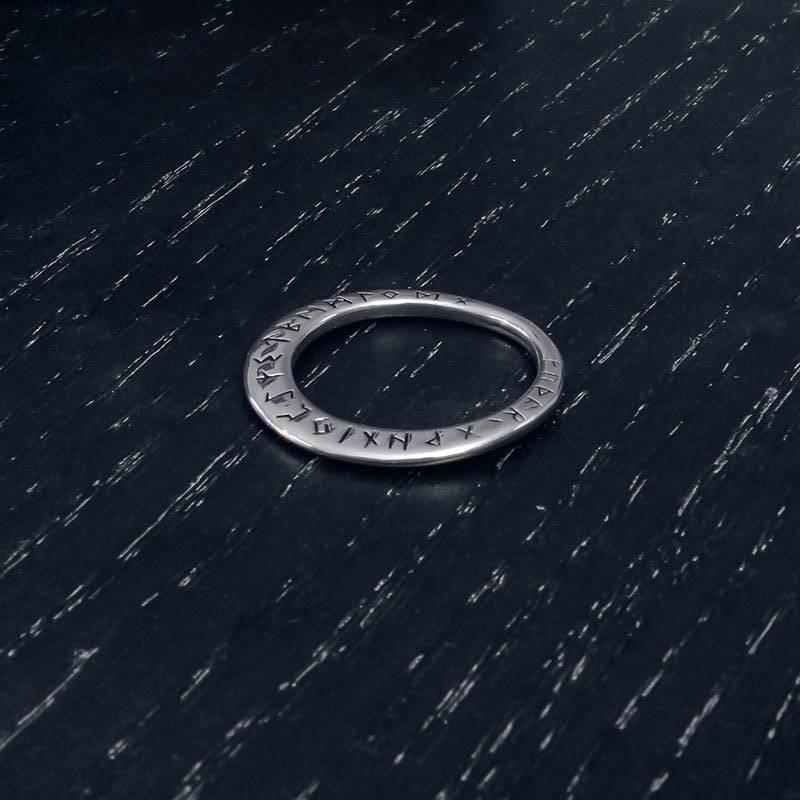 Runic Moon Pendant - Stainless Steel