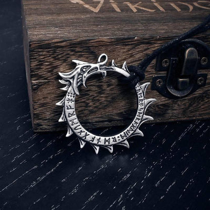 Runic World Serpent Pendant - Sterling Silver