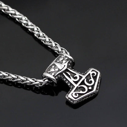 Tiny Celtic Thor's Hammer - Stainless Steel