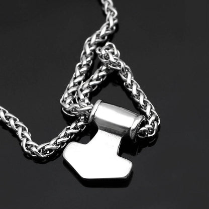 Tiny Celtic Thor's Hammer - Stainless Steel