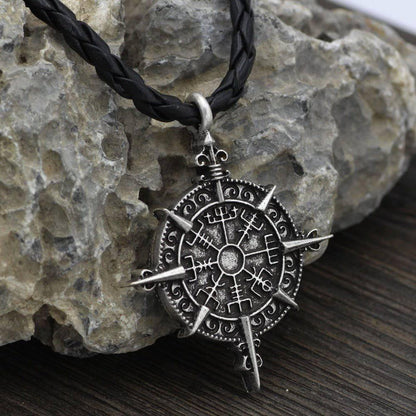 Vegvisir Compass Wheel Amulet