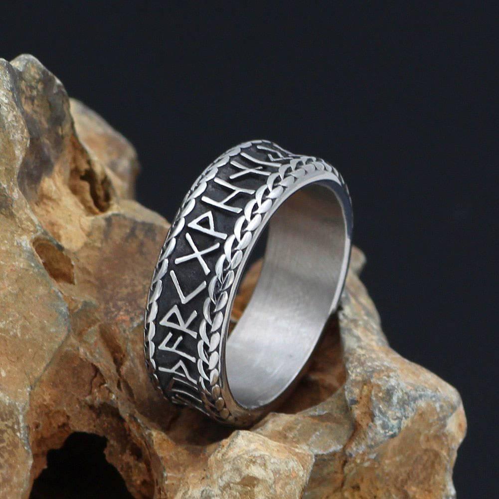 Viking Runic Band - Stainless Steel