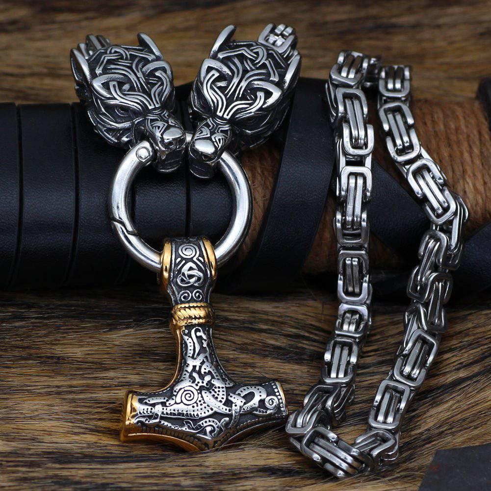Viking Wolf's Bite Heavy Chain - Stainless Steel