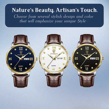 Enzo | Men's Elegant Quartz Waterproof Watch | 42mm