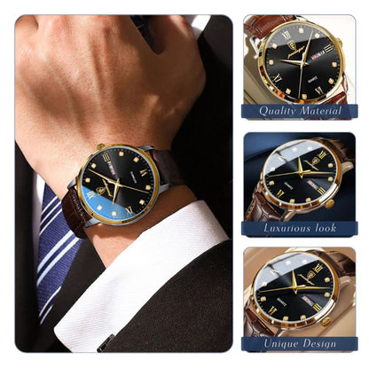 Enzo | Men's Elegant Quartz Waterproof Watch | 42mm