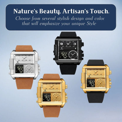 Alex | Men's Double Calendar Quartz Wristwatch