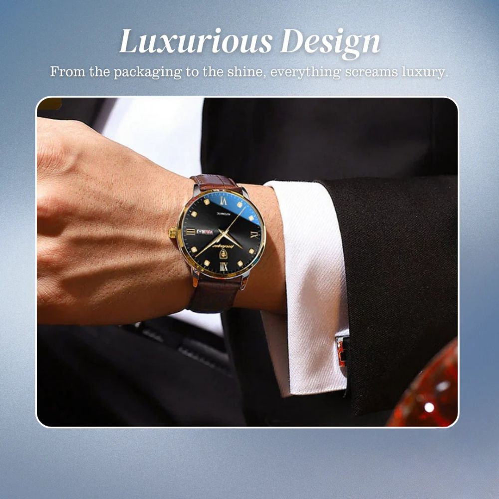 Enzo | Men's Elegant Quartz Waterproof Watch | 42mm