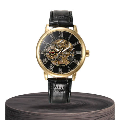 Peter | Fashionable Men's Roman Numerals Mechanical Watch | 42mm