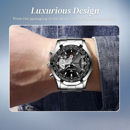 Scott | Men's Large Dial Creative Calendar Wristwatch | 44mm