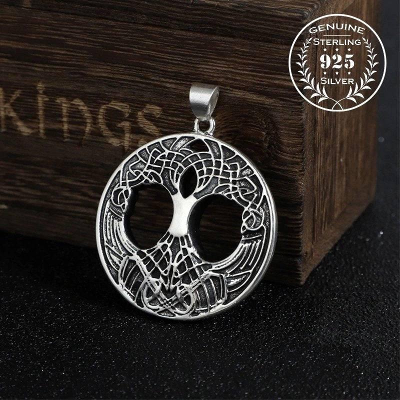 World Tree Yggdrasil Amulet - Sterling Silver