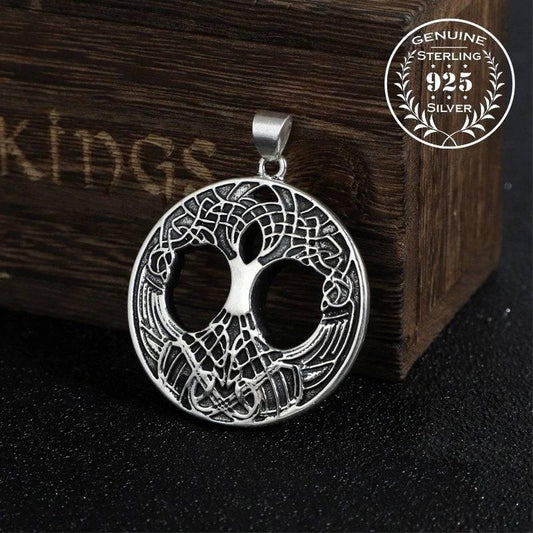 World Tree Yggdrasil Amulet - Sterling Silver
